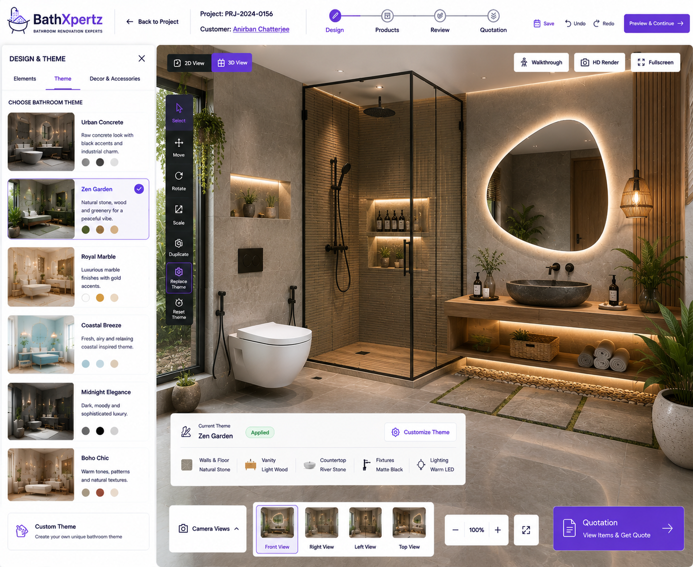 BathXpertZ — 3D Bathroom Design Platform screenshot 4